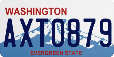 WA license plate AXT0879