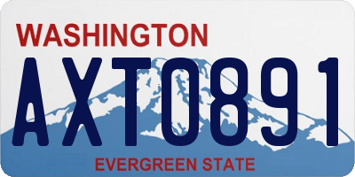 WA license plate AXT0891