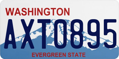 WA license plate AXT0895