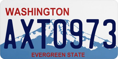 WA license plate AXT0973