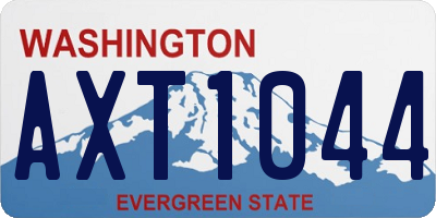 WA license plate AXT1044