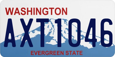 WA license plate AXT1046