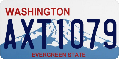 WA license plate AXT1079