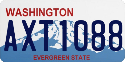 WA license plate AXT1088