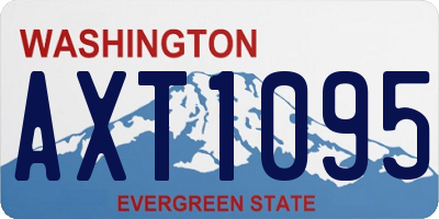 WA license plate AXT1095