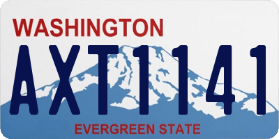 WA license plate AXT1141