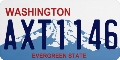WA license plate AXT1146