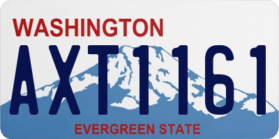 WA license plate AXT1161