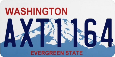 WA license plate AXT1164