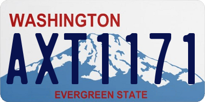 WA license plate AXT1171