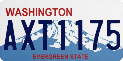 WA license plate AXT1175