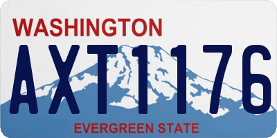 WA license plate AXT1176