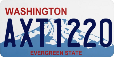 WA license plate AXT1220