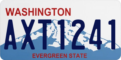 WA license plate AXT1241