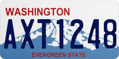 WA license plate AXT1248