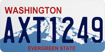 WA license plate AXT1249