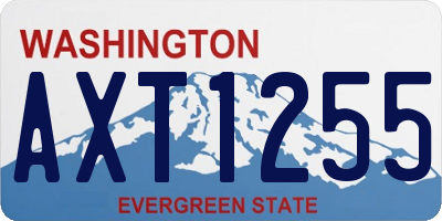 WA license plate AXT1255
