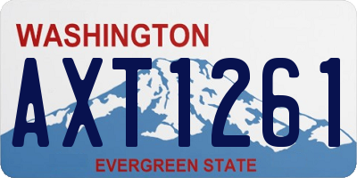 WA license plate AXT1261