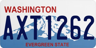 WA license plate AXT1262