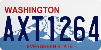 WA license plate AXT1264