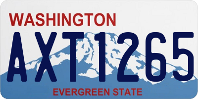 WA license plate AXT1265