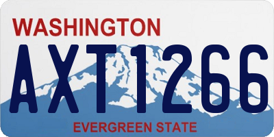 WA license plate AXT1266