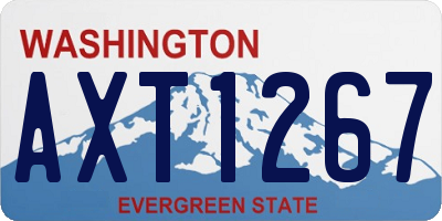 WA license plate AXT1267
