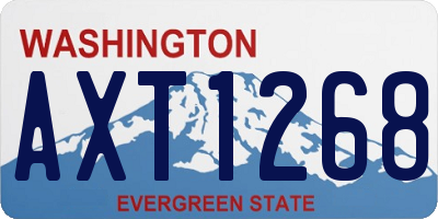 WA license plate AXT1268