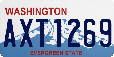 WA license plate AXT1269