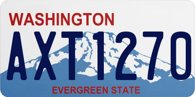 WA license plate AXT1270