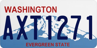 WA license plate AXT1271