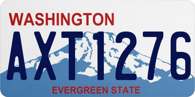 WA license plate AXT1276