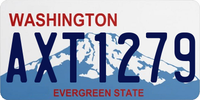 WA license plate AXT1279