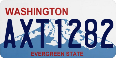 WA license plate AXT1282