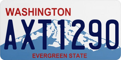 WA license plate AXT1290