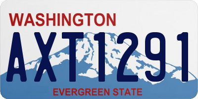 WA license plate AXT1291