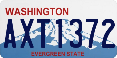 WA license plate AXT1372