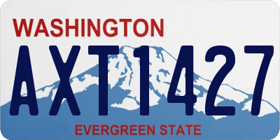 WA license plate AXT1427