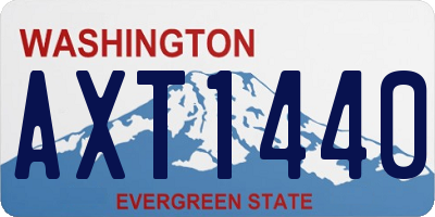 WA license plate AXT1440