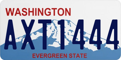 WA license plate AXT1444