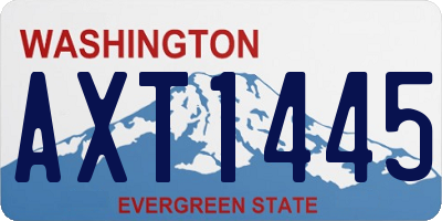 WA license plate AXT1445