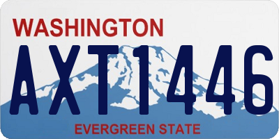 WA license plate AXT1446