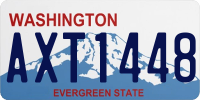 WA license plate AXT1448
