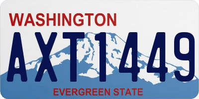 WA license plate AXT1449