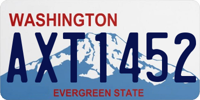WA license plate AXT1452