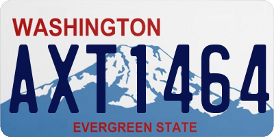 WA license plate AXT1464