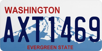 WA license plate AXT1469