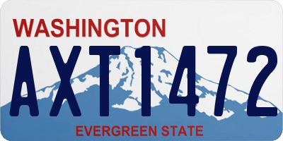 WA license plate AXT1472