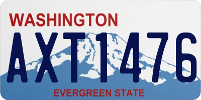 WA license plate AXT1476
