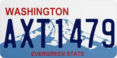 WA license plate AXT1479